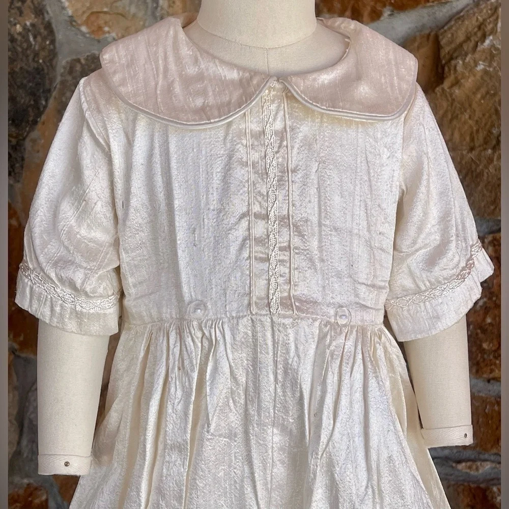 Silk Baby Boy Convertible Heirloom Gown Romper Set 12–18M Formal Linen Revival